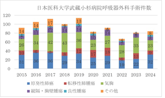 呼吸器外科手術件数2024