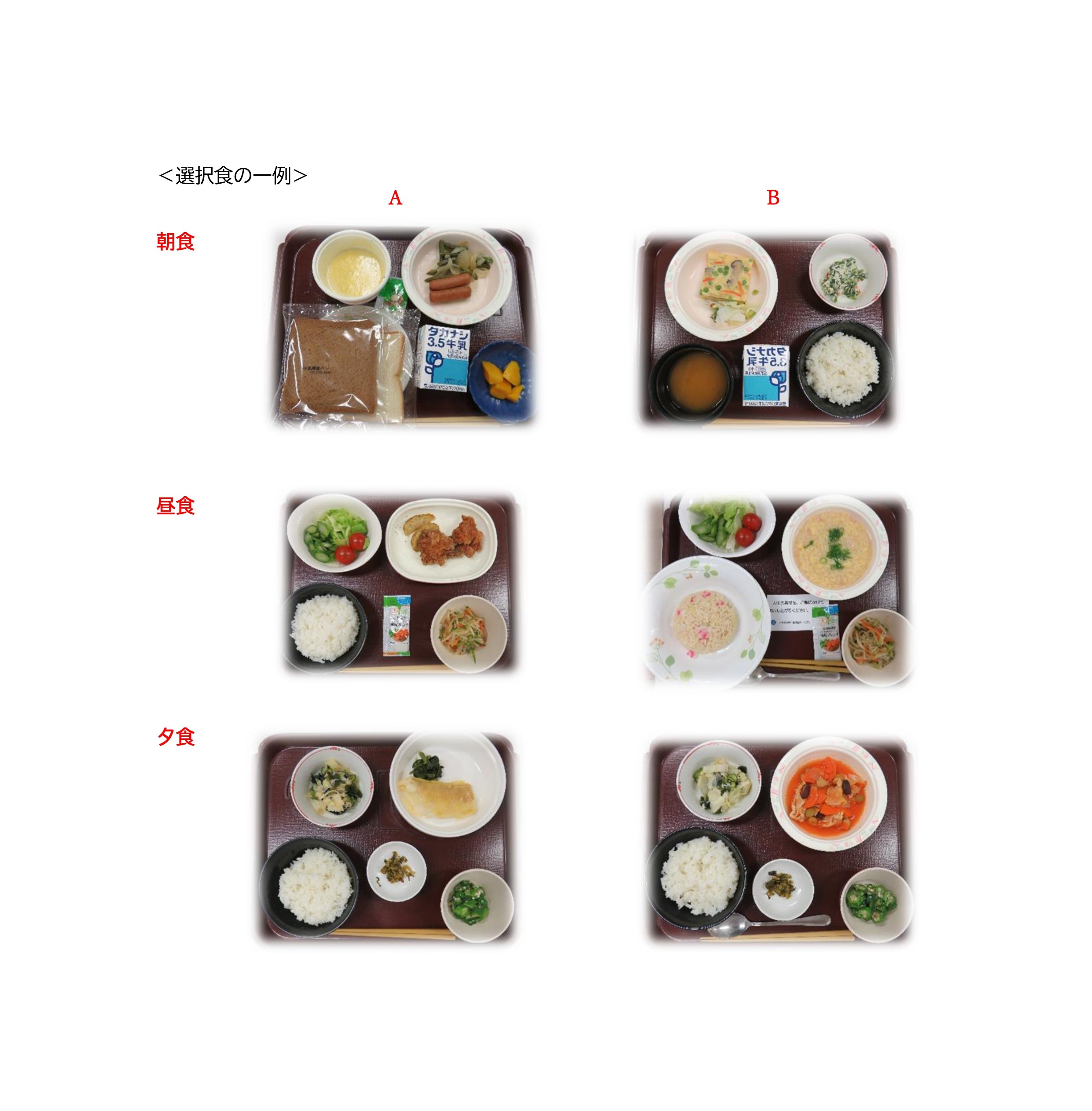選択食の一例
